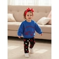 thumbnail image 3 of BemeyourBBs Baby Fall Sweaters Long Sleeve Graphic Embroidery Knit Pullovers, 3 of 9