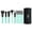 Blue, variant on Moda Brush Pro Full Face 13-Piece Teal Makeup Brush Set