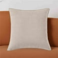 thumbnail image 3 of Fiudx Fundas de Almohada de Chenilla, Fundas Decorativas de Cojín Beige Suave, Diseño de Cremallera Invisible para Un Cuidado Fácil, Diseño Moderno de Espiga, Ideal para Usar En El Sofá Cama de La Sa, 3 of 4