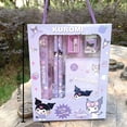thumbnail image 2 of Kuromi & Cinnamoroll Stationery Gift Set - Cartoon Themed Notebook, Ruler, Pencils, Sharpener, and Eraser Kit for Students - School Supplies and Awards (Set of 2), 2 of 5