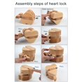 thumbnail image 4 of QIPOPIQ Wooden Magic Box Puzzle Boxes for Adults Teens Intelligent Brain Teaser Hard Difficult Impossible Ring Necklace Heart Case Holder Surprise Secret Gift for Girlfriend, 4 of 9