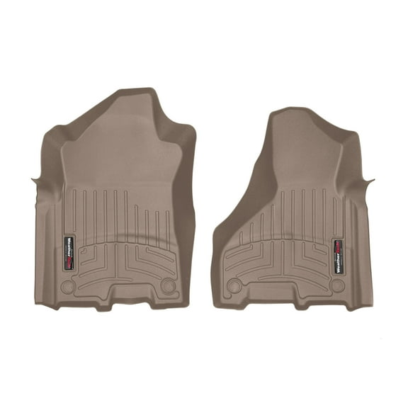 WeatherTech Custom Fit FloorLiners compatible with 2019-2025 Dodge Ram Truck 2500/3500 - 1st Row (Driver & Passenger), Tan