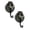 Brown*2, variant on Preplabs Strong No Drill Suction Cup Hook Black, Powerful Suction for Glass, Electroplated Finish, Holds Securely On Glass/Tile, Ideal for Kitchen/Bathroom Organization
