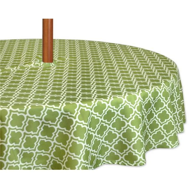 Design Imports CAMZ36750 Nappe Ronde Extérieure en Treillis Vert 52 Po avec Fermeture Éclair