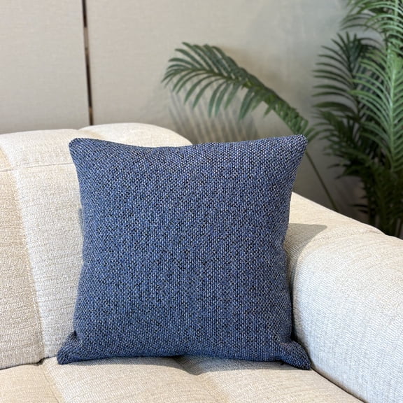 SYNQ Home Decor 18 x 18 Art Deco Blue Decorative Pillow Covers, Removable Cover 1 Count