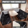 thumbnail image 2 of Uorisanigo RV Couch Covers for Sofa- Black Marble Print Camper Cushions Replacement Cover -Washable Sofa Loveseat Chair Cover Protective1 Backrest & 1 Bench Covers, 2 of 7