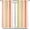 Pink-orange, variant on Stripe Curtains, Pastel Colored Vertical Stripes Window Treatments, Rod Pocket Thermal Insulated Drapes 2 Panel Sets for Bedroom Living Room Classroom, 55" W X 39" L