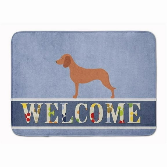 Carolines Treasures BB8285RUG Bavarian Mountian Hound Welcome Machine Washable Memory Foam Mat