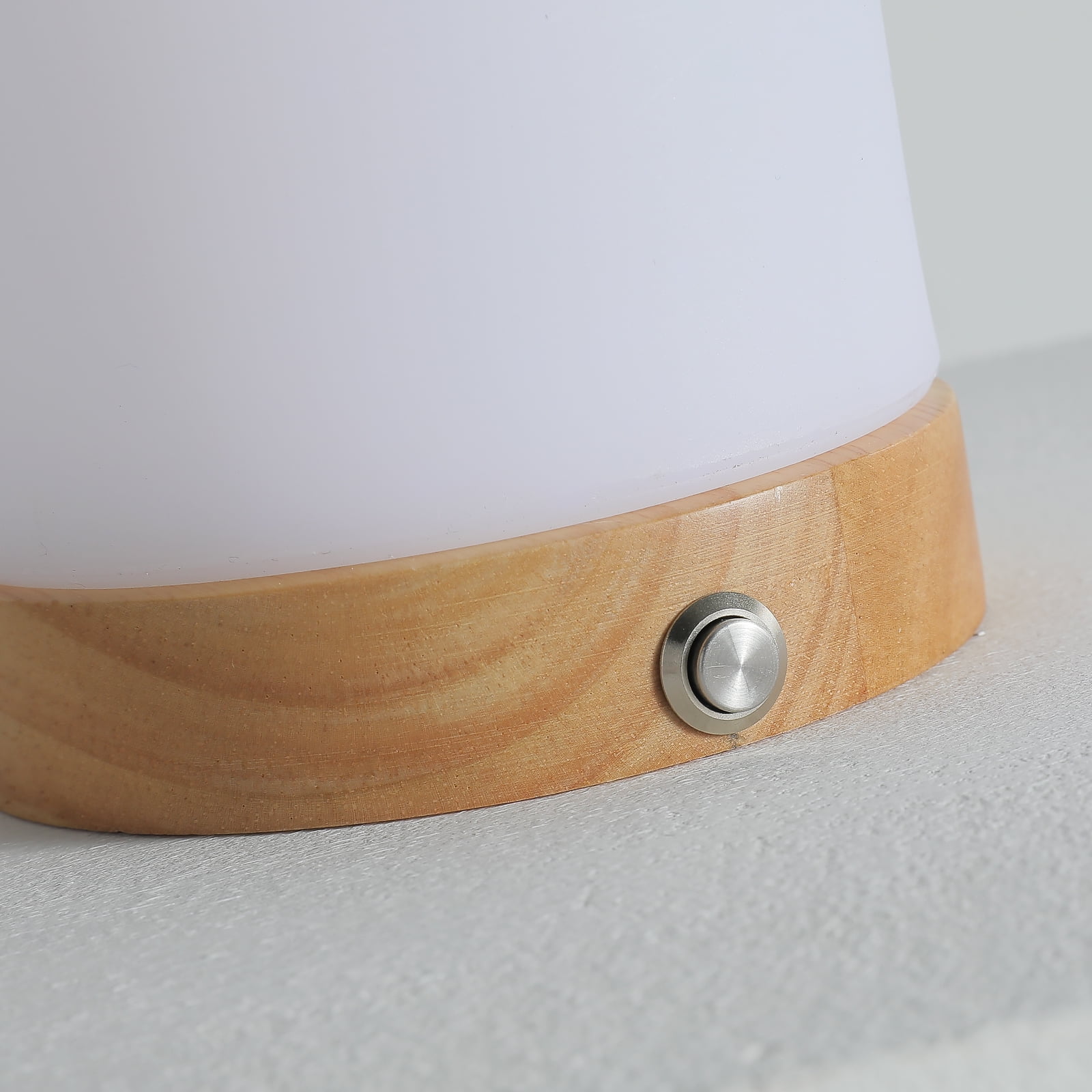 Revive -  Red Light Lamp:  Red Light for Sleep 660nm Melatonin Promoting Natural Sleep Aid, Bedroom & Nursery Nightlight (milk Shade and Wood Base)