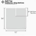 Top Split California King Sheets Sets for Adjustable Beds 800 Thread