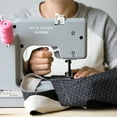 Janome Graceful Gray Basic 10Stitch Portable Sewing Machine with Accessory Storage