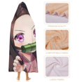 thumbnail image 4 of Kamado Nezuko Wearable Blanket Cloak Arctic Velvet Hooded Blanket Soft Fuzzy Hoodie Blanket Cape for Adults Kids 60"x80", 4 of 8