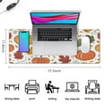thumbnail image 5 of Thanksgiving Day Large Gaming Mouse Pad Extended Fall Pumpkin Sunflower Mousepad Gaming with Stitched Edges, Washable, Non Slip Water Resist Keyboard Pad for Gamer, Office & Home, 31.5 X 11.8 in, 5 of 7