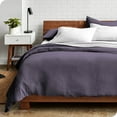 thumbnail image 3 of Bare Home Sandwash Microfiber Duvet Cover & Sham Set, Queen, Dusty Purple, 3-Pieces, 3 of 7