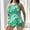 Green, variant on 2 Piece Swimwear for Women Tankini Modest Backless Floral Print Hawaiian Bathing Suits