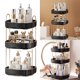 thumbnail image 5 of FLhrweasw Bandeja Almacenamiento para Baño Soporte Maquillaje Alta Capacidad para Tocador (tres Capas Negras), 5 of 9