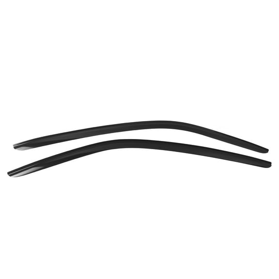 Ikon Motorsports Compatible with 15-23 Ford Mustang Coupe Acrylic Window Visors Vent Windshield Deflector Rain Guard 2Pc Set Outside Mount 2015 2016 2017 2018 2019 2020