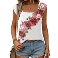 thumbnail image 5 of Cute Crop Tank Tops for Women Long Dress Shirts to Wear with Leggings Summer Shirts for Island Vacation, 5 of 7