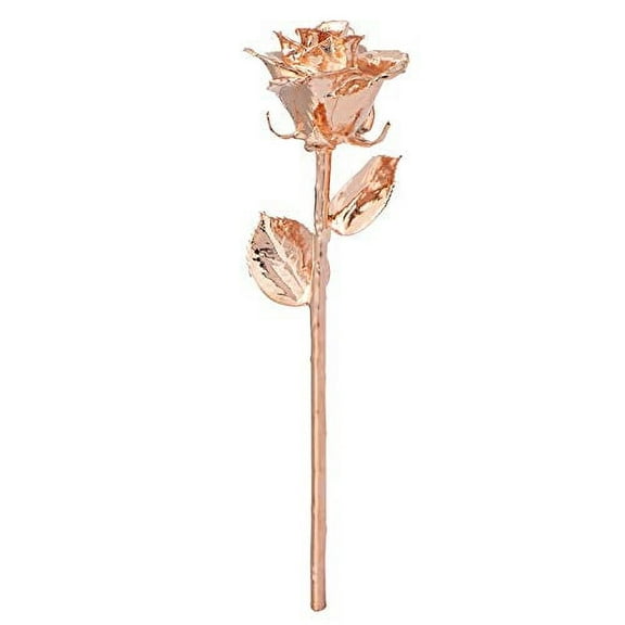 Forever Rose A Genuine, One of a Kind, Real Rose, Hand Dipped in Rose Gold to Last a Lifetime