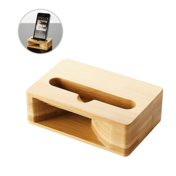 Cell Phone Stand Desktop Stand Support Physical Amplifier Mobile Phone Holder Phone Speaker Wooden Phone Holder