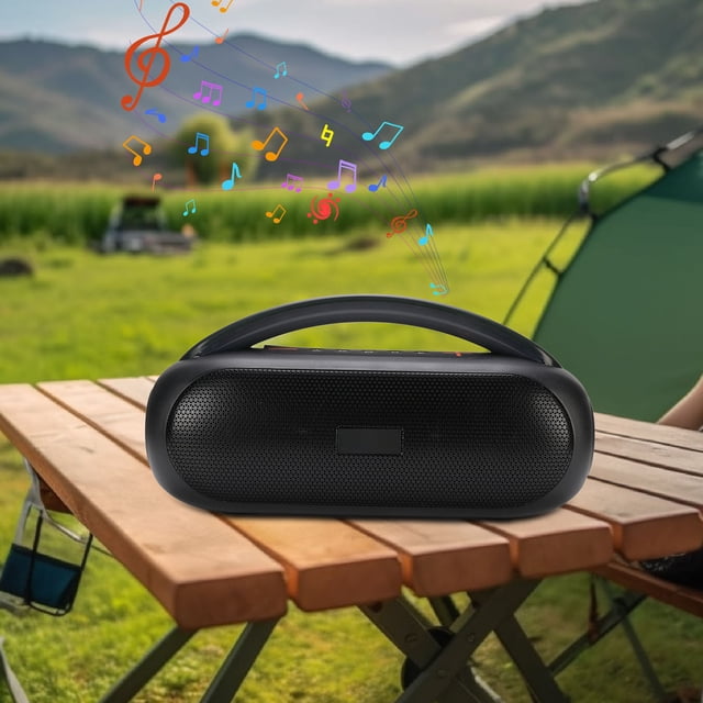 LED Outdoor Speaker, 5.4 Portable Speakers High Power Stable Connection for Party