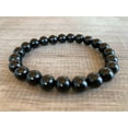 thumbnail image 4 of Black Rutilated Quartz Crystal Bead Bracelet 8mm, Wholesale Genuine Black Rutilated Quartz Stretch Gemstone Bracelet, Gift for Men & Women (5), 4 of 9