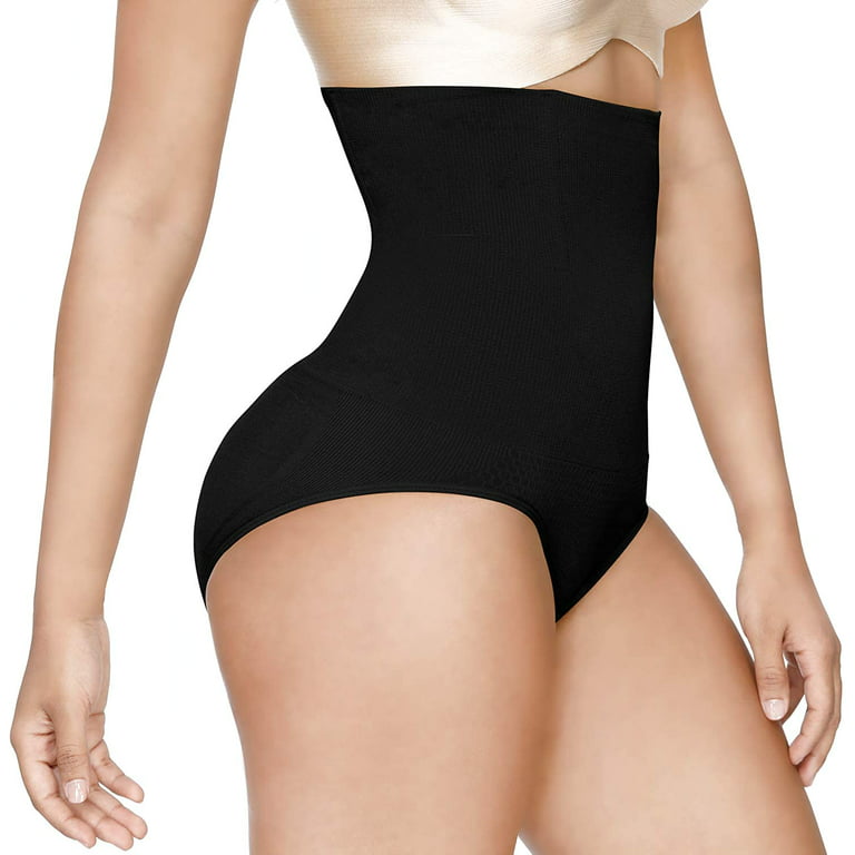 Tummy Control Shapewear Underwear for Women High Waisteded Body Shaper  Panties Butt Lifter Slimming Briefs,Black,XL/XXL 