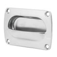 Flush Pull Handle Marine Grade Stainless Steel Mirror Polishing Recessed Hatch Handle for Boat