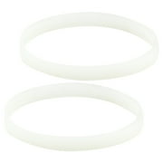 2 Pack White Gasket Rubber Sealing O-Ring Replacement Part for Nutri Ninja Auto-iQ Blenders BL480 BL681A BL682 BL640