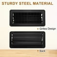 thumbnail image 3 of 4x10 Inch Floor Vent Covers, Floor Registers Metal Walkable Air Vent Covers Easy Adjustable Air Supply Lever, Black 4 Pcs, 3 of 7