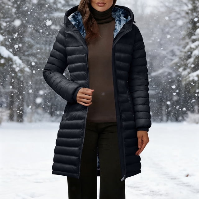 AUNVITO Women's Color Block Hooded Long Sleeve Casual Jacket Loose Fit Comfortable and Stylish Outerwear