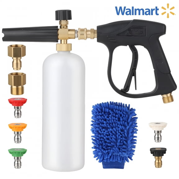 ACDANC Foam Cannon for Pressure Washer Gun with 5 Pressure Washer Nozzle M22 Adapter 1/4 inch Quick Connector