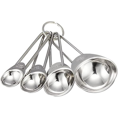 

Easy Wash Stainless Steel Compact Measuring Spoon Set of 4 C-8673