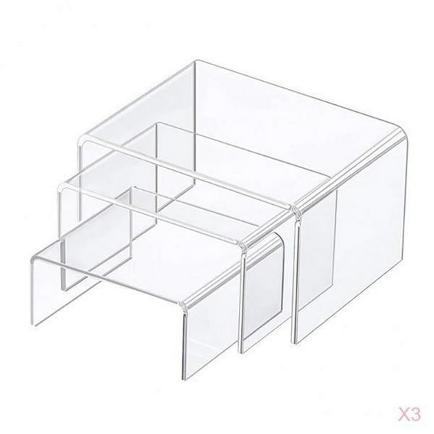 Los soportes de exhibición elevadores de acrílico en apariencia pueden en de , artes y manuali 9 piezas CUTICAT soporte vertical de exhibición de acrílico