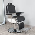 thumbnail image 2 of Leather Hairdresser Vintage Barber Chair Esthetician Beauty Cosmetic Lounge Spa Armchairs Pedicure Professional Stuhl Furniture My Lux Decor Round, 2 of 16