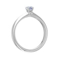 thumbnail image 2 of 0.2 Carat Prong Set Solitaire Diamond Engagement Ring Band in 14K White Gold (Ring Size 7), 2 of 6