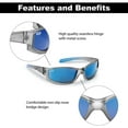 thumbnail image 4 of Flying Fisherman Buoy Junior Angler Sunglasses - Gray Blue/Smoke Blue Mirror, 4 of 7