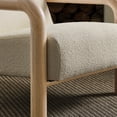 thumbnail image 5 of Sereno Boucle Accent Chair in Cream Oak, 5 of 9