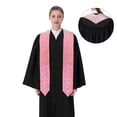 thumbnail image 4 of Disketp Sparkly Pink Glitter Graduation Stole Class of 2024 Customized Congratulations Sash ,Unisex, 72", 4 of 7