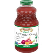 R.W. Knudsen Family Organic Beet Carrot Orange Juice Blend, 32 oz, Glass Bottle