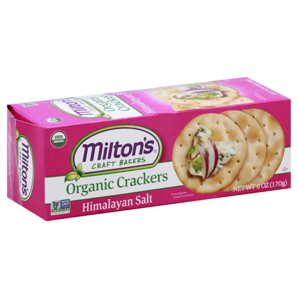 Miltons Craft Bakers KHFM00313026 6 oz Organic Himalayan Salt Crackers