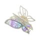 thumbnail image 1 of 2.76 x 1.57 x 2.36 pulgadas, pasadores de mariposa con diamantes de imitación, bonitos pasadores de metal antideslizantes con diamantes de imitación, para niñas y mujeres, color morado, 1 of 7
