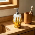 thumbnail image 5 of Halloween Soap Dispenser: Heart Liquid Soap Pump Bottle - Skeleton Zombie Bathroom Accessories - Spooky Countertop Decor for Haunted House, 5 of 6