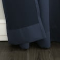 thumbnail image 4 of Sun Zero Kylee Energy Efficient Room Darkening Rod Pocket Curtain Panel, 54" X 63", Navy Blue, 4 of 9