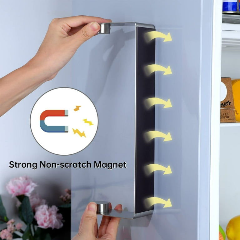 Magnetic Paper Towel Holder for Refrigerator Kitchen Fridge Metal Cabinet  Grill