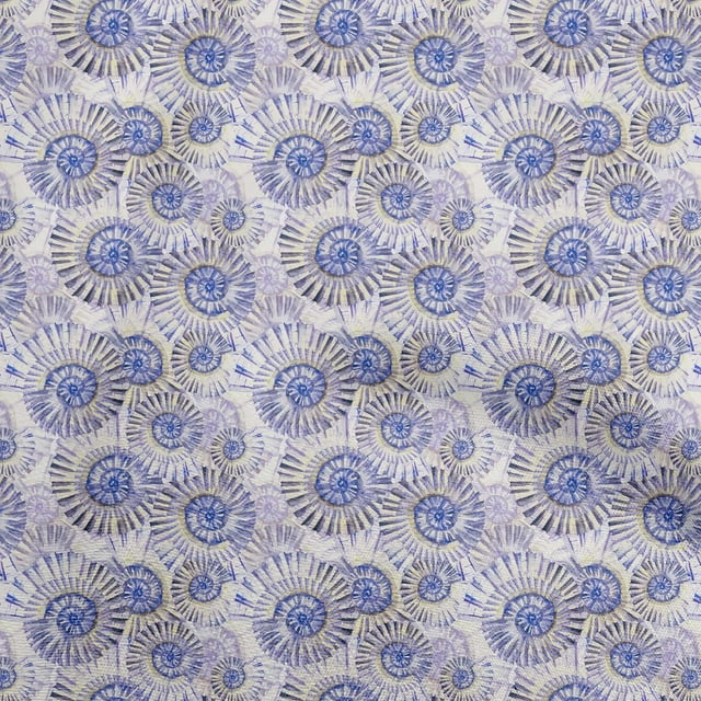 oneOone Silk Tabby Dark Blue Fabric Ocean Fabric For Sewing Printed Craft Fabric By The Yard 42 Inch Wide