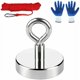 thumbnail image 1 of Aimant Néodyme Puissant Aimant de Pêche Force de Traction 180KG con 20m de Corde et Une Paire de Gants, pour Pêche à L'aimant, Récupération, Sauvetage - Diamètre 60mm Thsinde, 1 of 1