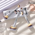 thumbnail image 6 of Jessup Face Makeup Brush Set 3pcs Double Sided Makeup Brushes for Foundation Contour Blush Highlight Concealer, Cruelty Free Cosmetic Tools Quiet Gray T521, 6 of 6