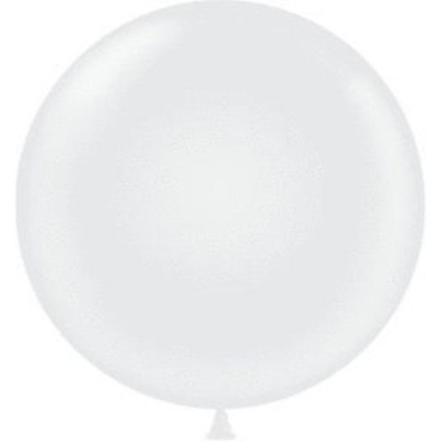 36 Inch Giant Round White Latex Balloons Premium Helium Quality Pkg10
