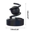 thumbnail image 3 of COM1950s Solar-Powered Car Air Freshener with Levitating Rotating Double Ring for 360-Degree Fragrance Diffusion, Long-Lasting Solid Perfume Core, Compact Resin Material for Vehicle Interior Decor, 3 of 4